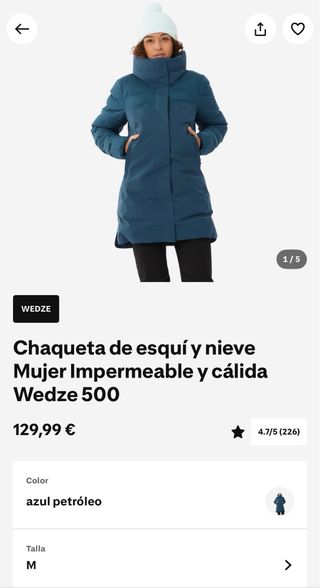 Abrigo Parka nuevo sin estrenar Talla M