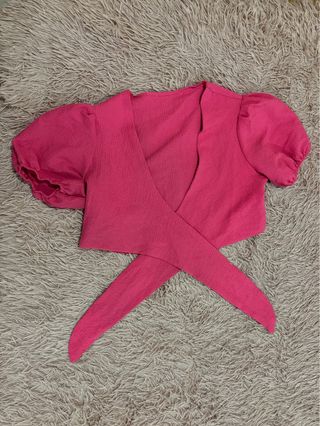 Conjunto Top y Pantalón Rosa Fucsia