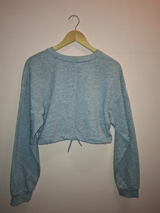 Sudadera Bershka Brooklyn USA gris