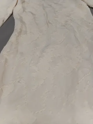 Vestido blanco corto floral