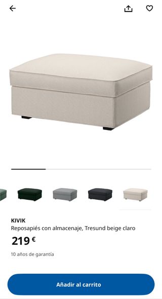 KIVIK Reposapies con almacenaje