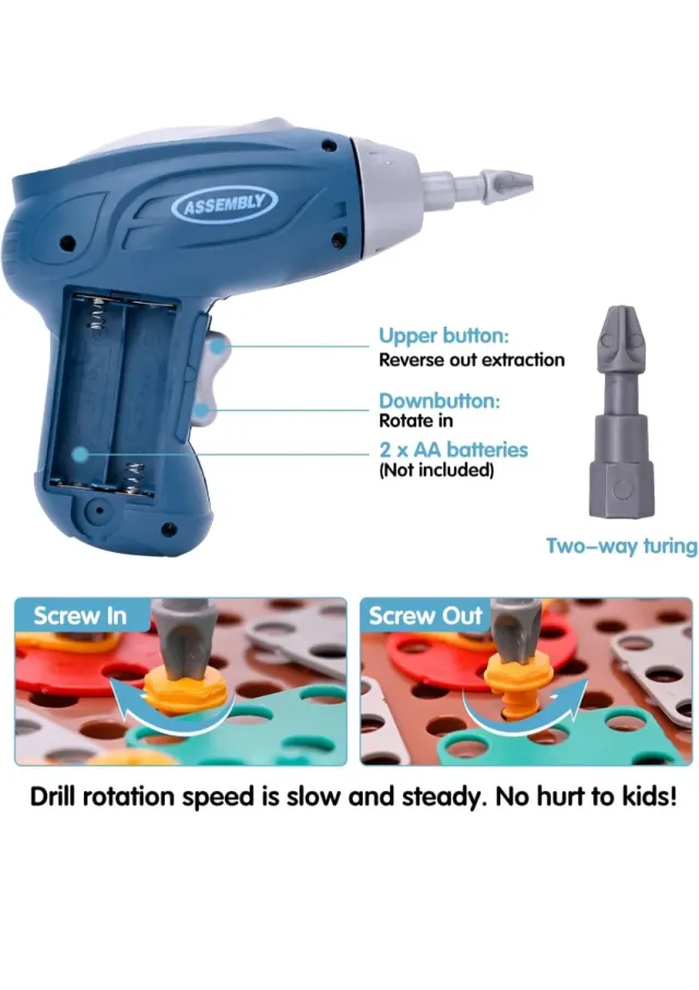 Puzzle tornillos 3D/2D maletín educativo