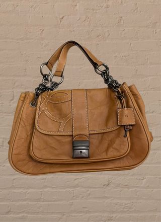 Bolso Purificación García Marrón Piel