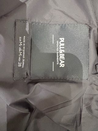 Chaleco acolchado Pull & Bear negro