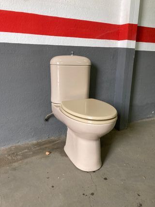 Inodoro color marrón visón