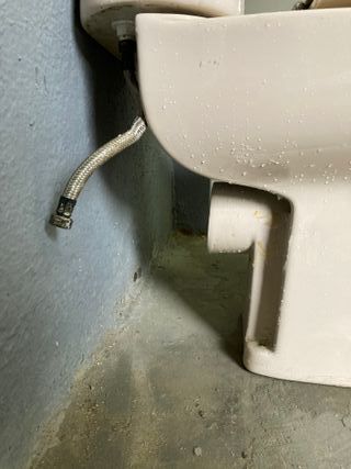 Inodoro color marrón visón