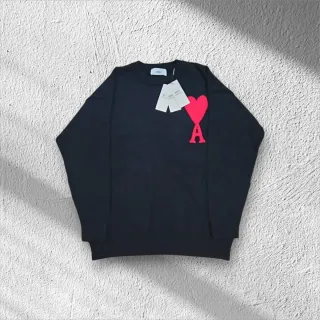 Maglione Ami Paris cuore rosso taglia M