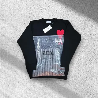 Maglione Ami Paris cuore rosso taglia M