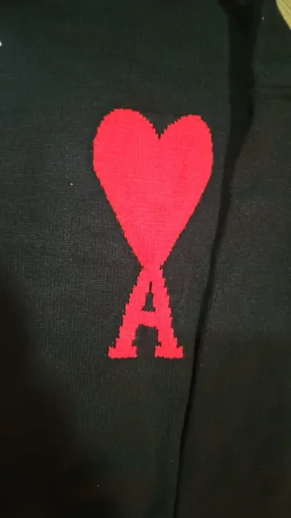 Maglione Ami Paris cuore rosso taglia M