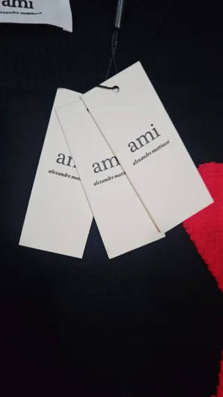 Maglione Ami Paris cuore rosso taglia M