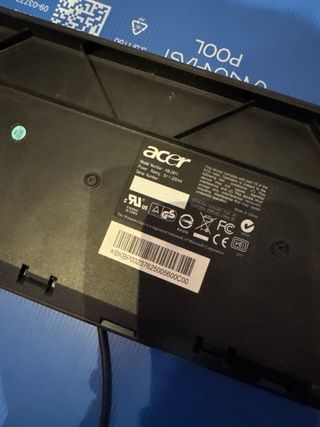 Teclado Acer KB-2971 QWERTY Negro