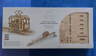 Maqueta de madera Ugears Modelo Tram on Rails