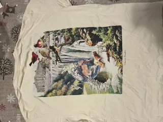 Camiseta Pull&Bear Unknown Paradise Beige