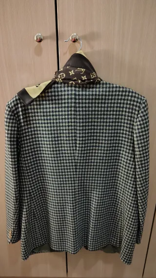 Chaqueta elegante sin cuello Talla 46