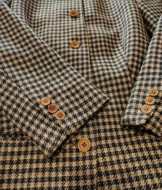 Chaqueta elegante sin cuello Talla 46