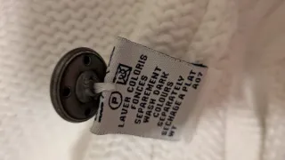 Jersey Blanc Bleu cuello alto