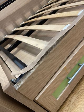 Cama nido de madera con cajones