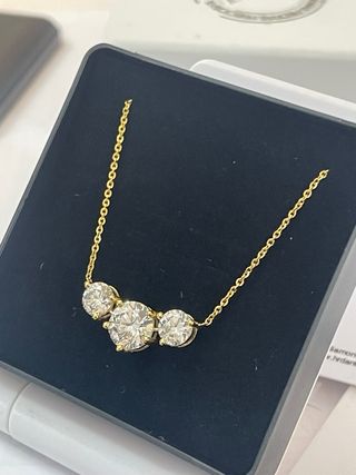 Collar Oro 14k 3.38CT Diamantes VVS1