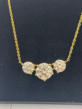Collar Oro 14k 3.38CT Diamantes VVS1