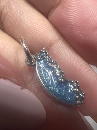 Dijes Pandora Mariposa Plata y Azul