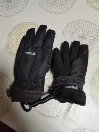 Guantes de Nieve Wedze Mujer Negro Talla S