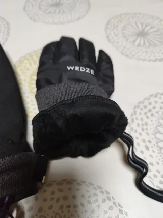 Guantes de Nieve Wedze Mujer Negro Talla S