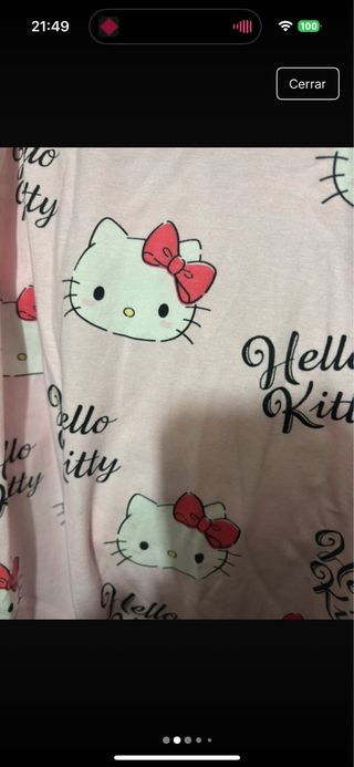 Pantalón Pijama Hello Kitty Rosa Talla 40-42