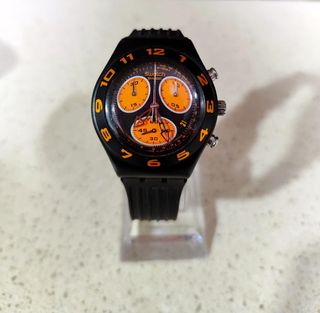 Swatch Irony Blackino Cronógrafo Naranja