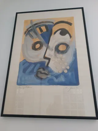 2 Cuadros abstractos de Rosalia  Blasco