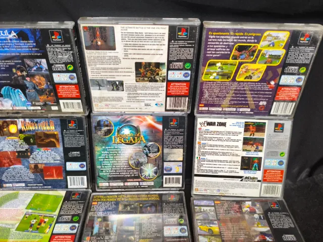 Lote de Capas PS1 - Vários Títulos