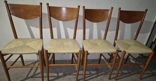 Set 4 sedie cucina legno Scavolini