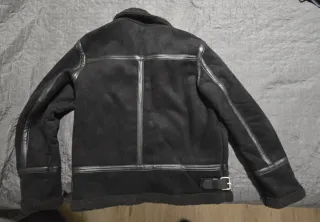 Chaqueta Biker Polipiel Negra Hombre