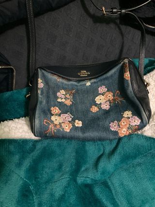 Bolso Coach Piel y Vaquero Estampado Flores
