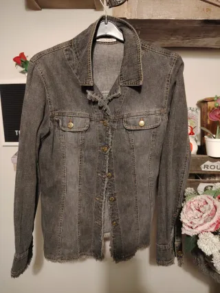 Chaqueta tejana gris Carmen Labella