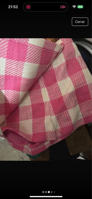 Falda pantalón cuadros rosa Primark talla 14