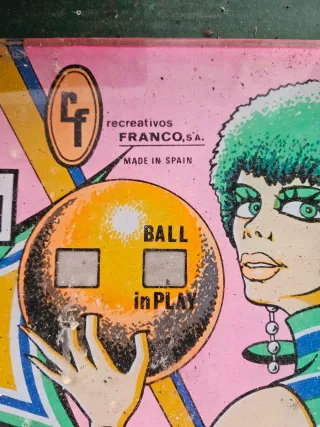 Cristal Pinball Recreativo Franco 1976