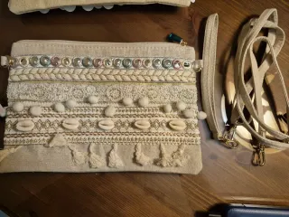 2 Borse Gisela Beige e Oro