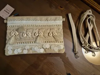 2 Borse Gisela Beige e Oro