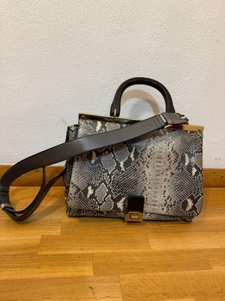 Bolso bandolera piel serpiente