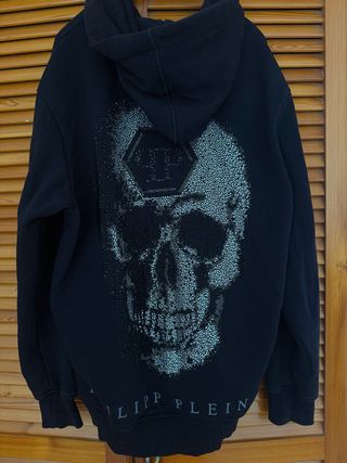 Sudadera Philipp Plein con calavera de brillos