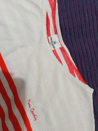 Pierre Cardin Camiseta Rayas Roja Blanca Talla M