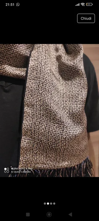 Sciarpa uomo Villa Delmitia Milano, 100% seta.