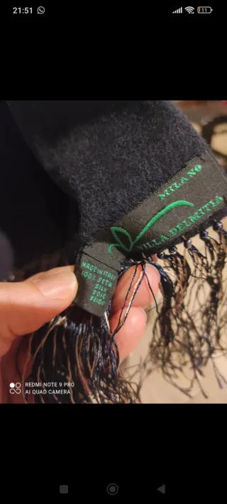 Sciarpa uomo Villa Delmitia Milano, 100% seta.