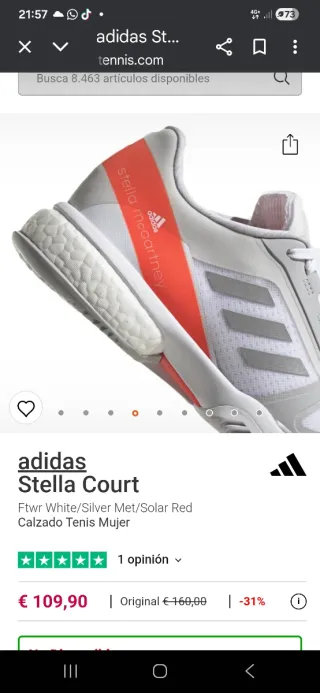 Zapatillas Adidas Stella mccartney climacool.