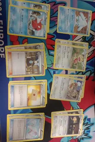cartas pokemon (mazo de Metagross y Gyarados)