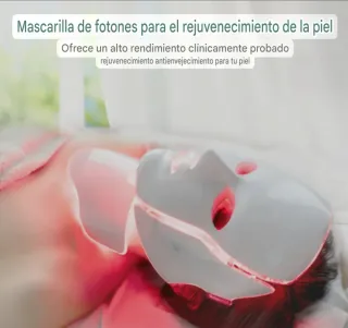Máscara LED Facial Blanca