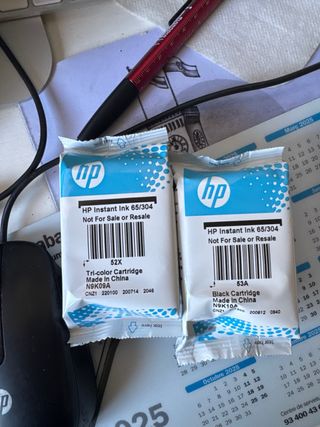 Impresora HP Deskjet 3760 Azul/Blanca + cartuchos