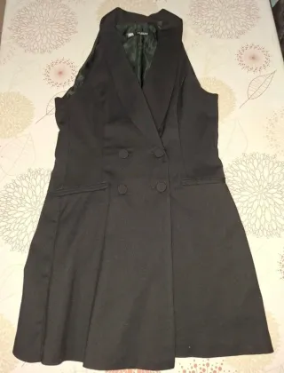 Vestido tipo blazer Zara negro