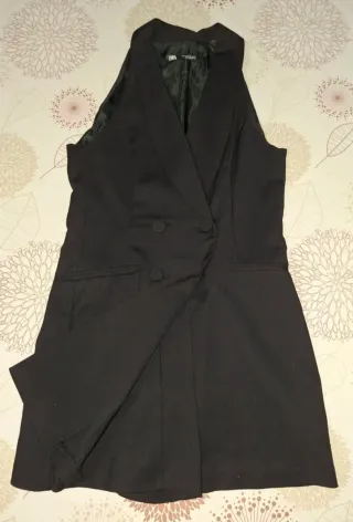 Vestido tipo blazer Zara negro