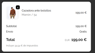 Cazadora hombre ante nueva color marrón